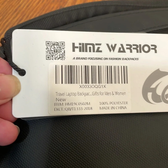 Himz Warrior 14” Laptop Travel Backpack Black Camo Unisex - Picture 11 of 11